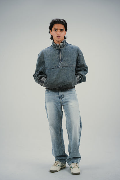 Blue Fade Quarter-Zip