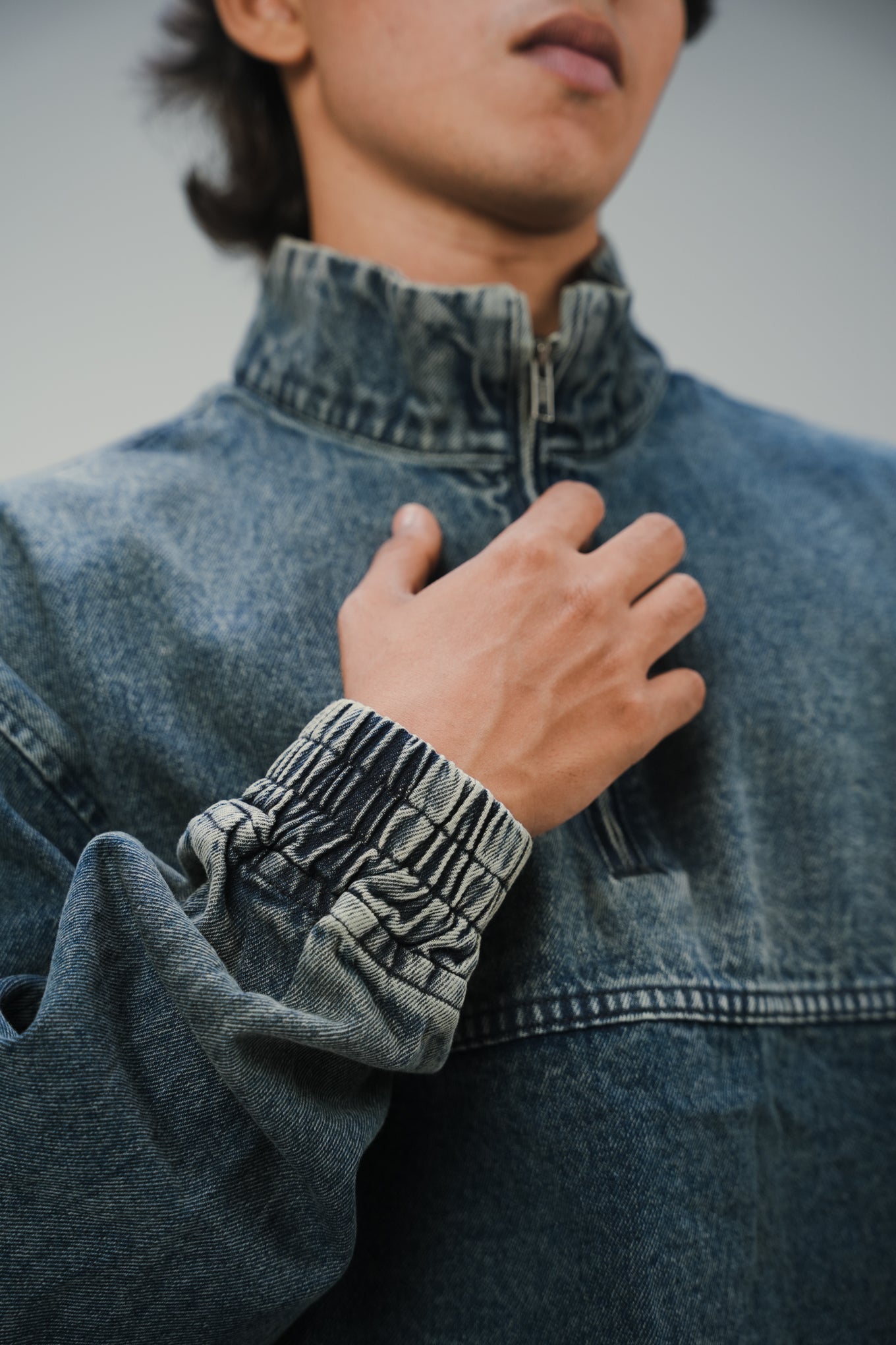 Blue Fade Quarter-Zip