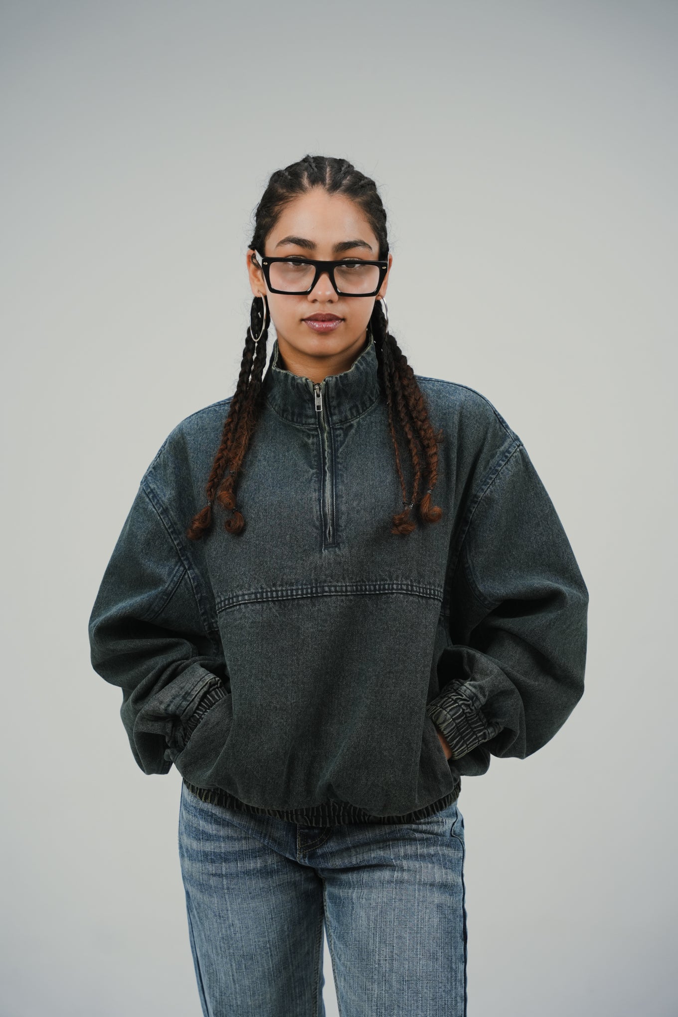 Deep Blue Fade Quarter-Zip