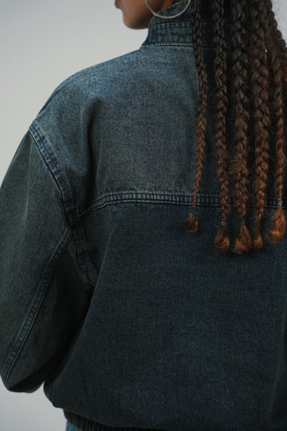 Deep Blue Fade Quarter-Zip