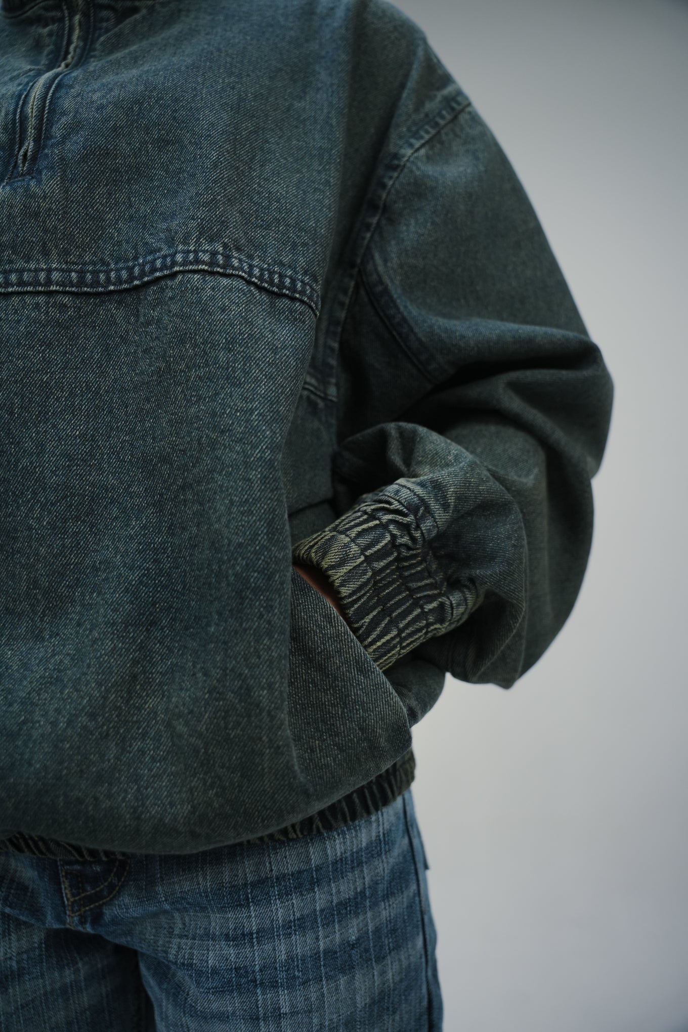 Deep Blue Fade Quarter-Zip