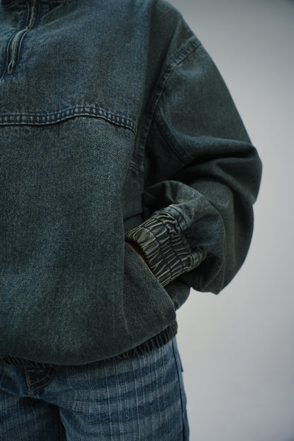 Deep Blue Fade Quarter-Zip