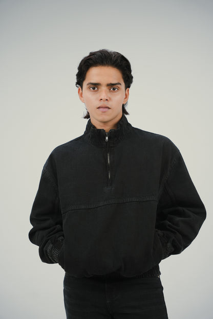 Black Fade Quarter-Zip
