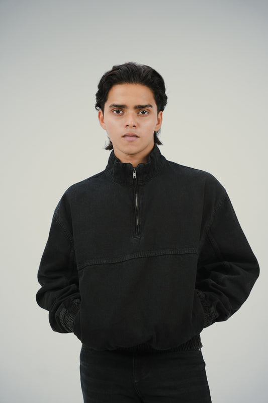 Black Fade Quarter-Zip