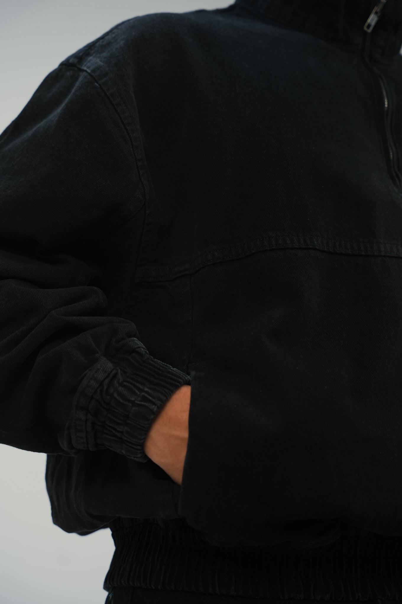 Black Fade Quarter-Zip