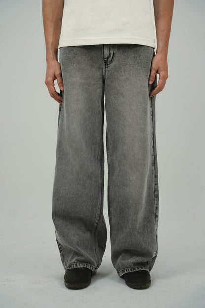Ash Grey Baggy Jeans