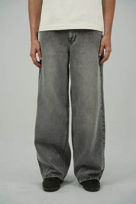 Ash Grey Baggy Jeans