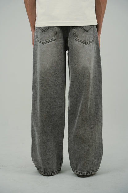 Ash Grey Baggy Jeans