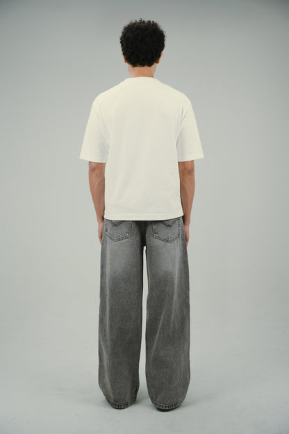Ash Grey Baggy Jeans